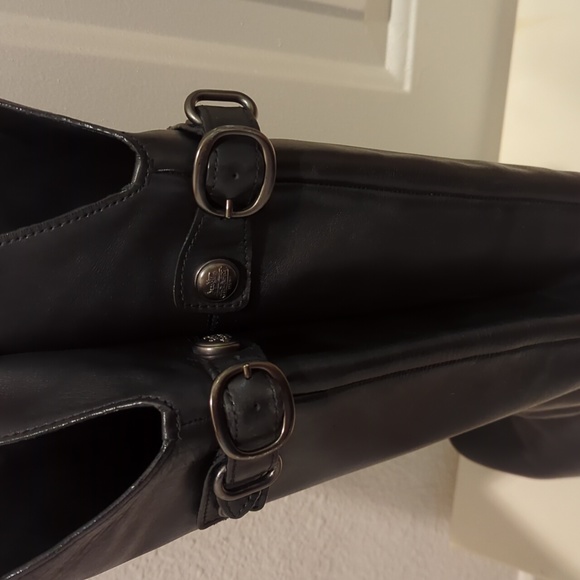 Coach Benita Tall Riding Boots Black Size 8 width M - Picture 3 of 5